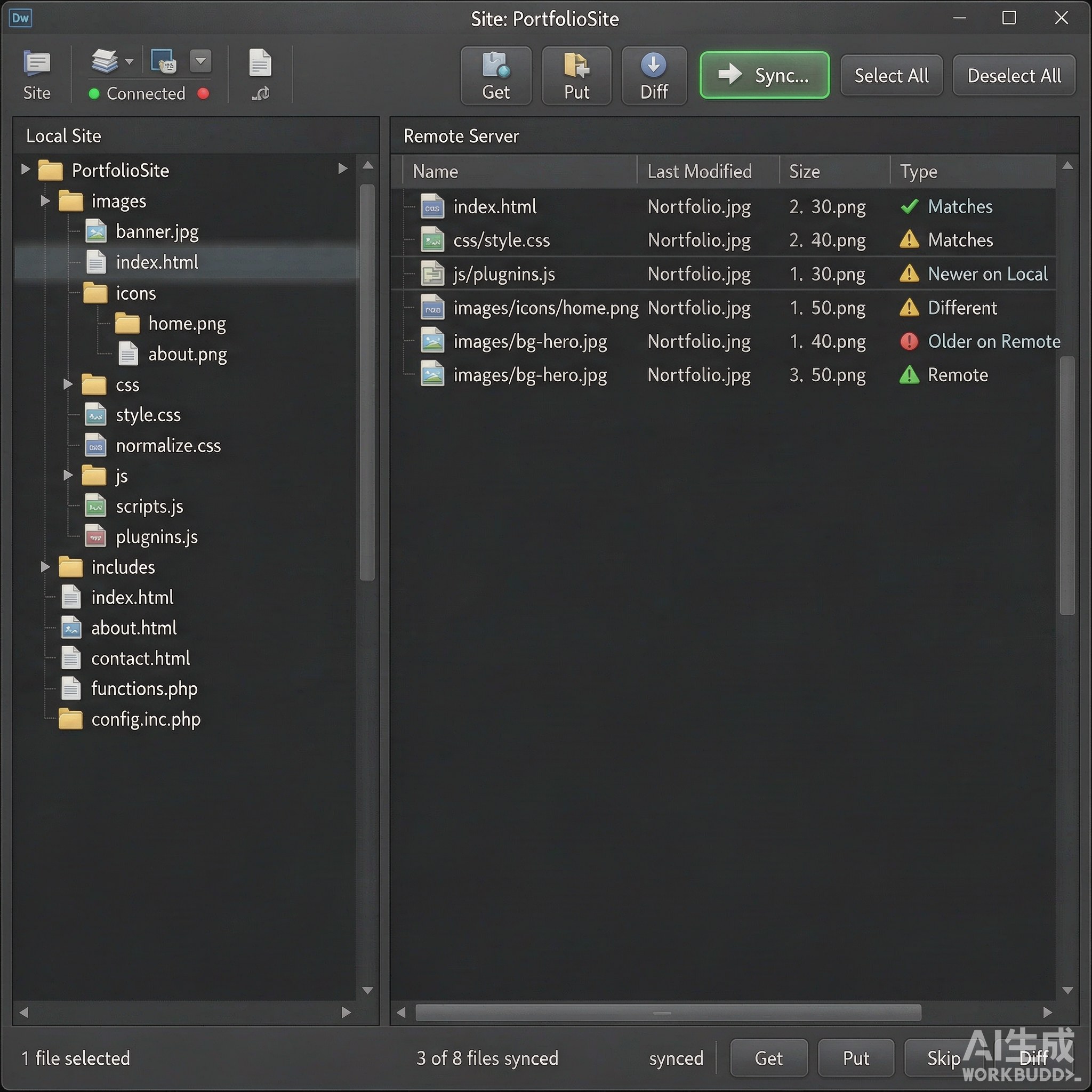 Adobe Dreamweaver可视化设计界面