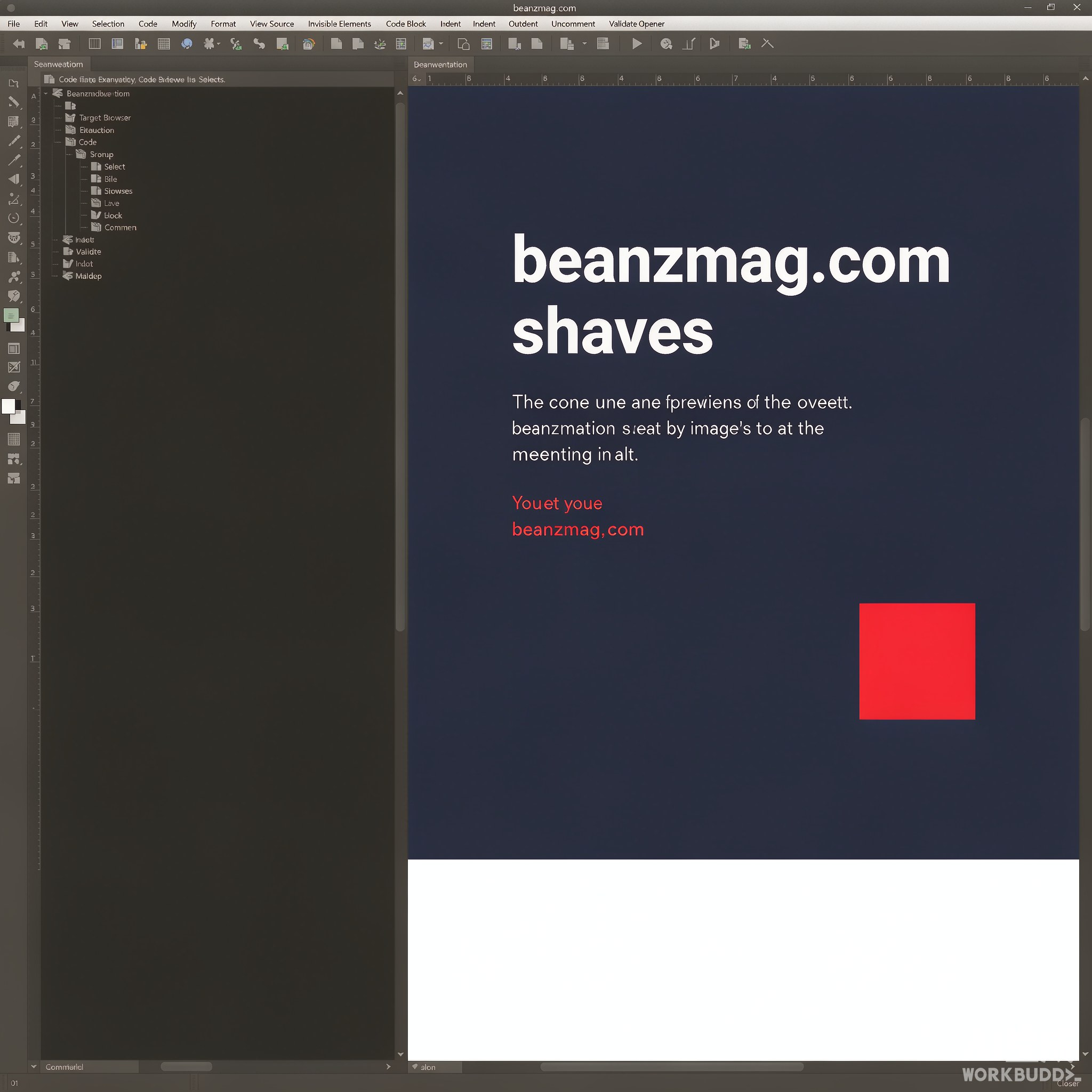 Adobe Dreamweaver功能界面